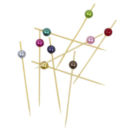 Pinchos de Bambú Perla Surtido 9cm (1.200 Uds)