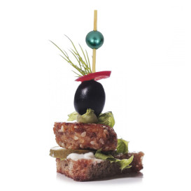Pinchos de Bambú Perla Surtido 9cm (1.200 Uds)