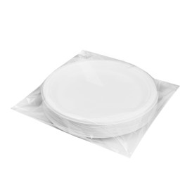 Plato Caña de Azúcar Blanco Ø22 cm (50 Uds)