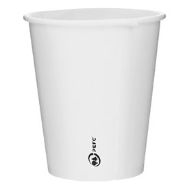 Vaso Cartón 6Oz/180ml Blanco Ø7,0cm (100 Uds)