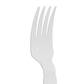 Tenedor Reutilizable Durable PP Mineral Blanco 18,5cm (180 Uds)