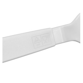 Tenedor Reutilizable Durable PP Mineral Blanco 18,5cm (180 Uds)