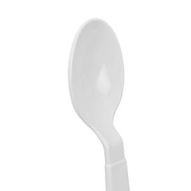 Cuchara Reutilizable Durable PP Mineral Blanca 18,5cm (6 Uds)
