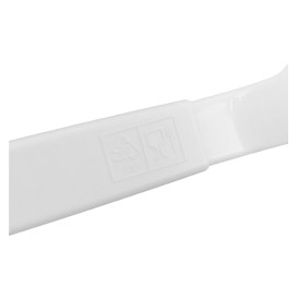 Cuchara Reutilizable Durable PP Mineral Blanca 18,5cm (180 Uds)
