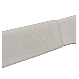 Cuchillo Reutilizable Durable PP Mineral Gris 18,5cm (180 Uds)