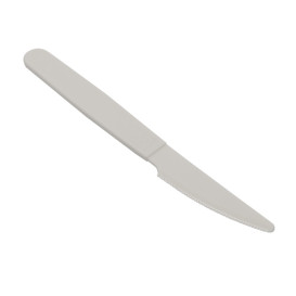 Cuchillo Reutilizable Durable PP Mineral Gris 18,5cm (6 Uds)