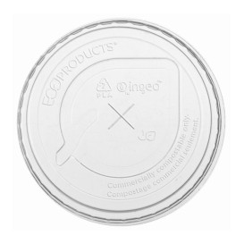 Tapa Compostable PLA de Cruz para Vaso Ø7cm (1.000 Uds)
