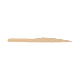Cuchillo de Madera Desechable Enfundado 16,5cm (25 Uds)