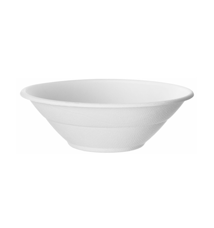 Bol Caña de Azúcar Bagazo Noodle Blanco 940ml (400 Uds)