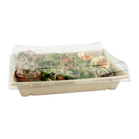 Tapa de Plástico rPET para Bandeja de 22x16cm (300 Uds)