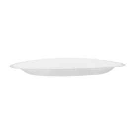 Plato de Cartón Redondo “Radial” Blanco Ø18cm 200gr/m² (650 Uds)
