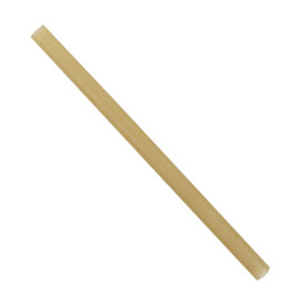 Pajita Eco Recta de Caña de Azúcar Ø0,8cm 15cm (50 Uds)