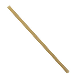 Pajita Eco Recta de Caña de Azúcar Ø0,8cm 25cm (50 Uds)