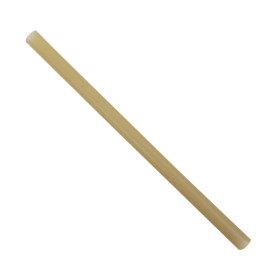 Pajita Eco Recta de Caña de Azúcar Ø1,2cm 25cm (50 Uds)