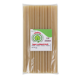 Pajita Eco Recta de Caña de Azúcar Ø0,8cm 25cm (1.000 Uds)