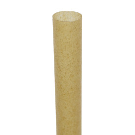 Pajita Eco Recta de Caña de Azúcar Ø1,2cm 15cm (1.000 Uds)