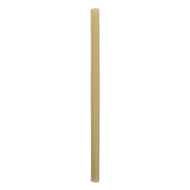 Pajita Eco Recta de Caña de Azúcar Ø1,2cm 25cm (50 Uds)