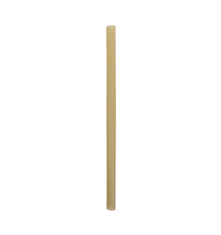 Pajita Eco Recta de Caña de Azúcar Ø1,2cm 25cm (50 Uds)