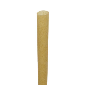 Pajita Eco Recta de Caña de Azúcar Ø0,8cm 15cm (50 Uds)