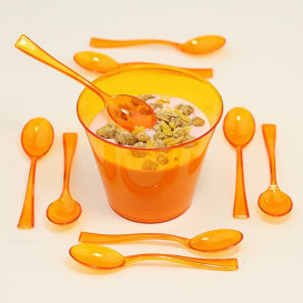 Vaso Inyectado Naranja 230 ml (10 Uds)