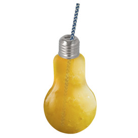 Botella Bombilla Transparente PET 400ml (200 Uds)