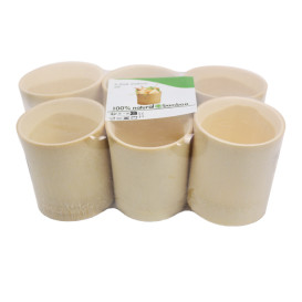 Vaso de Bambú Degustación Pequeño 5,8x6,2x6cm (60 Uds)