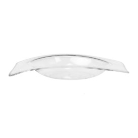Plato Degustación Reutilizable "Flat" Transparente 8x6,6cm (50 Uds)