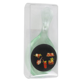 Cuchara Degustacion Plástico Water Green 10,3cm (144 Uds)