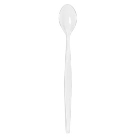 Cuchara de PS para Helados Transparente 21cm (100 Uds)