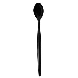 Cuchara de PS para Helados Negra 21cm (100 Uds)