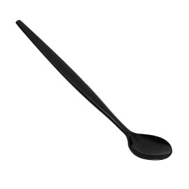Cuchara de PS para Helados Negra 21cm (100 Uds)
