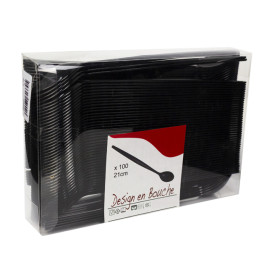 Cuchara de PS para Helados Negra 21cm (1.200 Uds)