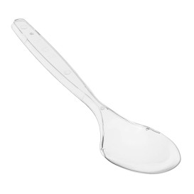 Cuchara de Plástico PS Reutilizable Transparente 18cm (50 Uds)