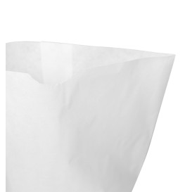 Bolsa de Papel Cilíndrica con Base Hexagonal Blanco 17x22cm (50 Uds)