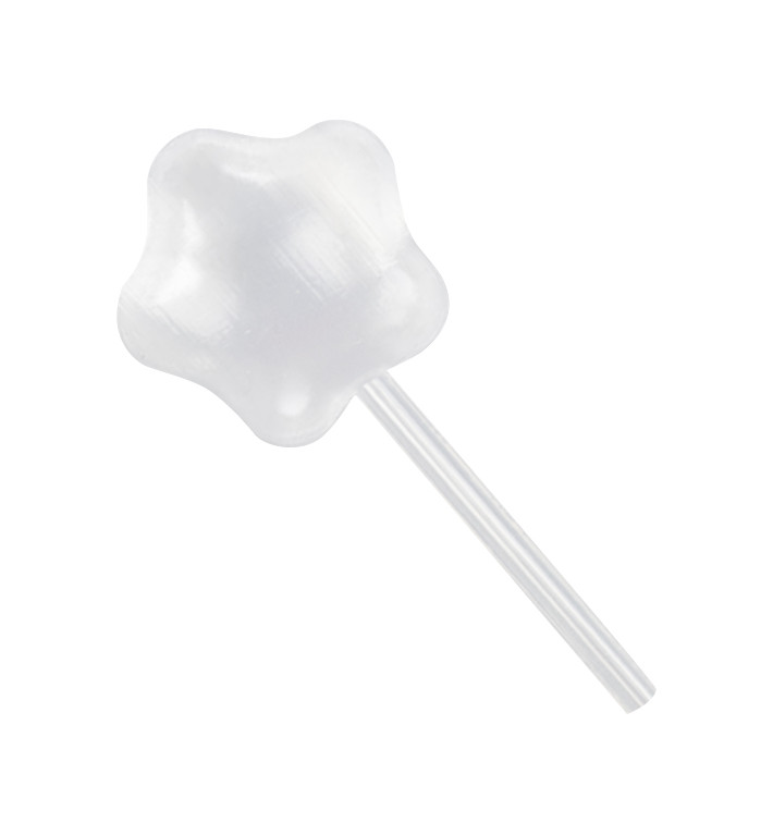 Pipeta de Plástico de Estrella para Catering 5,5cm (2000 Uds)