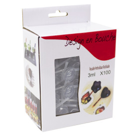 Pipeta de Plástico de Estrella para Catering 5,5cm (2000 Uds)