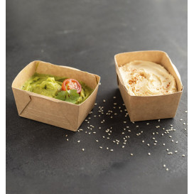 Ensaladera Deli2Go Kraft 250ml 10,8x8,2x5cm (50 Uds)