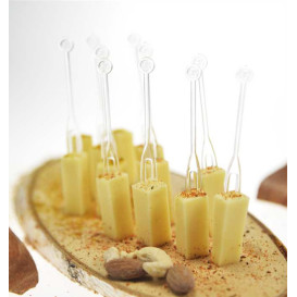 Pick de Plástico Snack Stick Transparente 7,5cm (3.000 Uds)