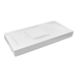 Bandeja Caña de Azúcar Bagazo Blanco 26x13cm (50 Uds)