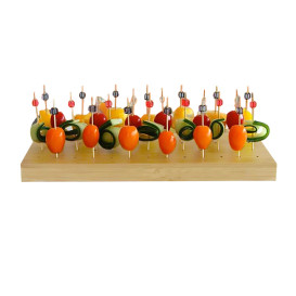 Soporte de Madera para Pinchos "Golf" 12x31,5x2,5cm (1 Ud)
