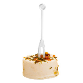 Pick de Plástico Snack Stick Transparente 7,5cm (3.000 Uds)