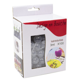 Pipeta Balón de Plástico para Catering 3ml 5,5cm (100 Uds)