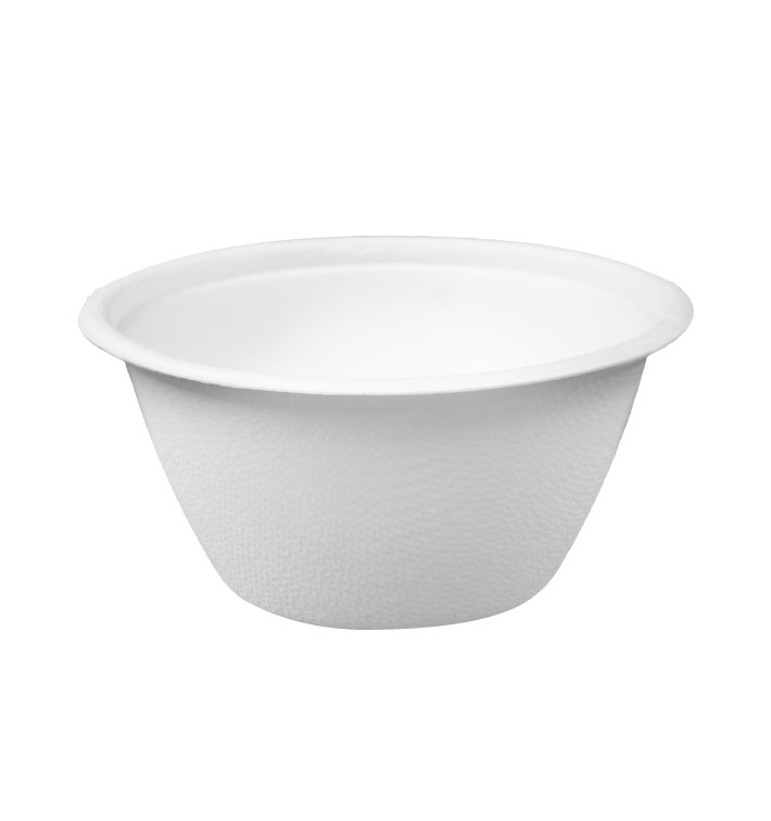 Bol de Caña de Azúcar Blanco 180ml Ø9,5cm (1.000 Uds)