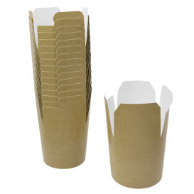 Envase de Comida para Llevar Kraft 529ml (500 Uds)