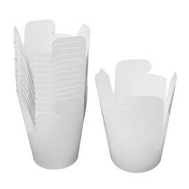 Envase de Comida para Llevar Blanco 800ml (50 Uds)