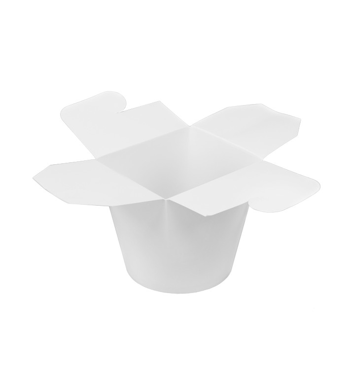 Envase de Comida para Llevar Blanco 800ml (50 Uds)