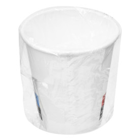 Vaso Cartón Enfundado 9 Oz/280ml Blanco Ø8,1cm (600 Uds)