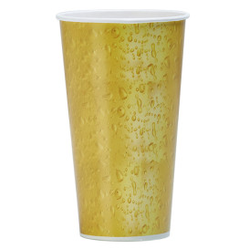 Vaso Cartón para Cerveza 1.025ml Ø10,8cm (500 Uds)