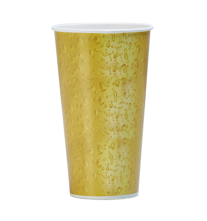 Vaso Cartón para Cerveza 1.025ml Ø10,8cm (500 Uds)