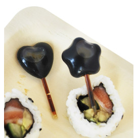 Pipeta Corazón de Plástico para Catering 3ml 5,5cm (100 Uds)